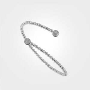 Diamond & white gold cuff